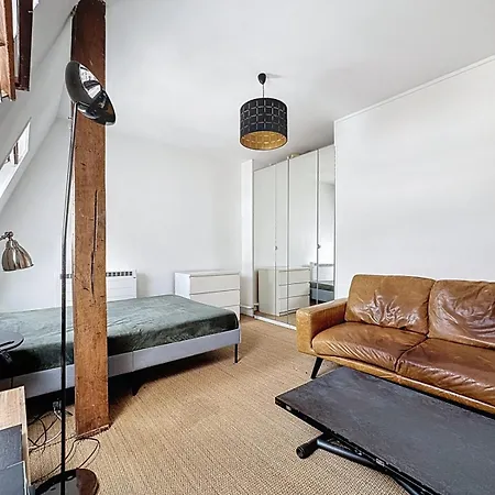 Golden Triangle Attic - Elegant Retreat With Wifi Near George V Paris